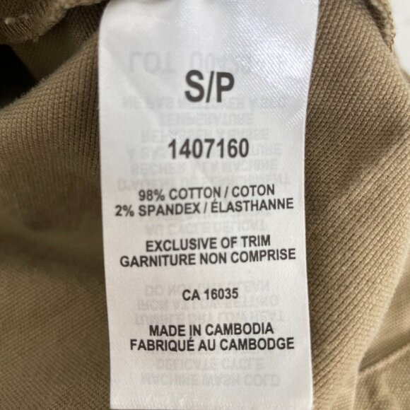 The B.C. Clothing Co Heritage Snap Up Collared Neutral Cotton Shirt Jacket Tan S - Picture 9 of 11